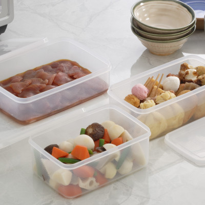 Bộ 3 hộp đựng đũa, thìa, mì đa năng có nắp đậy (1.4L) - Hàng nội Địa Nhật