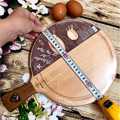 Thớt Gỗ Tròn C.Lượng 24 *34cm - Kháng Khuẩn Cao. Chuyên phục vụ Sp Gia dụng, Khuôn làm bánh, Dụng cụ học Sinh, Nhà hàng,