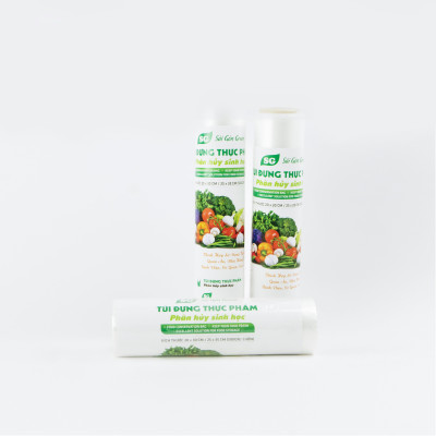 Set 3 cuộn túi đựng thực phẩm tự phân hủy sinh học