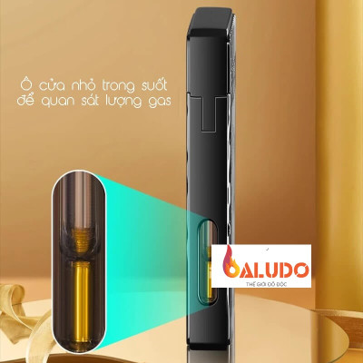 Vỏ Hộp Quet Bật Lửa Ga Đá TH-636 Có 2 Chế Độ Lửa, Ô Quan Sát Dung Lượng Ga