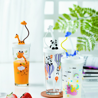 Ly Thủy Tinh Đổi Màu Có Nắp Luminarc Lille Scale Unicorn 425ml - Q3810