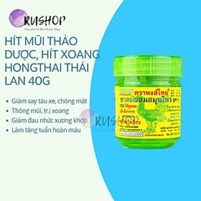 Lọ Hít mũi thảo dược, hít xoang Hongthai Thái Lan 40g