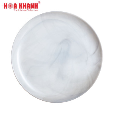 Đĩa thủy tinh Luminarc Diwali Granit Marble 25cm đựng thức ăn, kháng vỡ, cường lực - 1 cái - P9908