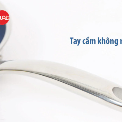 [Hàng chính hãng] Chảo chiên/ rán iMAT Hybrid Blackcube chống dính Ceramic lòng xanh mới size 28cm