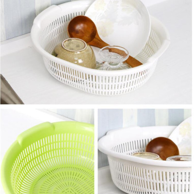 Rổ nhựa Oval Sanada Seiko 5.3L cao cấp tiện dụng - Hàng nội địa Nhật Bản.