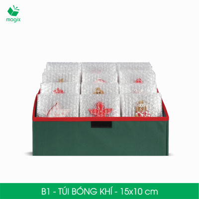 B1 - 15x10 cm - 100 Túi bóng khí chống sốc đóng hàng - Túi gói hàng, bọc chống sốc, xốp chống sốc