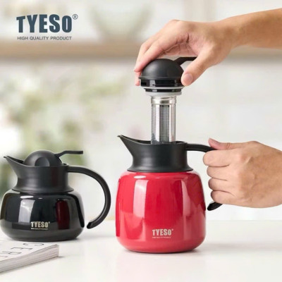 Bình trà giữ nhiệt TYESO TS-8876 750ml có lọc trà , Hàng chính hãng 