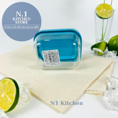 Hộp thủy tinh trữ đông Frigoverre chữ nhật 7x10 cm - 150ml - Bormioli Rocco Ý - Hàng chính hãng