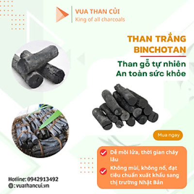 Than nướng không khói binchotan thùng 10kg