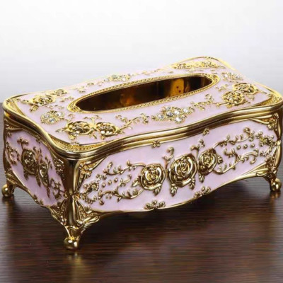 HỘP ĐỰNG GIẤY ĂN MẠ VÀNG KIỂU DÁNG MÀU SẮC HOA VĂN PHONG CÁCH CHÂU ÂU SANG TRỌNG