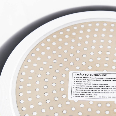 CHẢO SUNHOUSE ĐÁY TỪ MAGNETIC PAN SHM28 - Hàng chính hãng