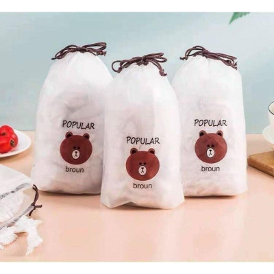 Túi 100 Màng Bọc Thực phẩm, Thức Ăn Co Dãn Tái Sử Dụng Nhiều Lần HÀNG ĐẸP