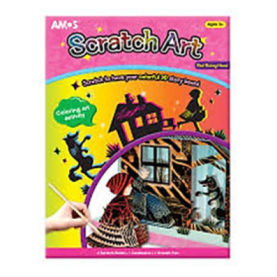 Sổ vẽ nghệ thuật nhập khẩu Hàn Quốc AMOS Scratch Art SA4