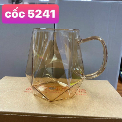 Combo 2 cốc uống nước màu hoạ tiết ngẫu nhiên  có tay cầm_AVN34