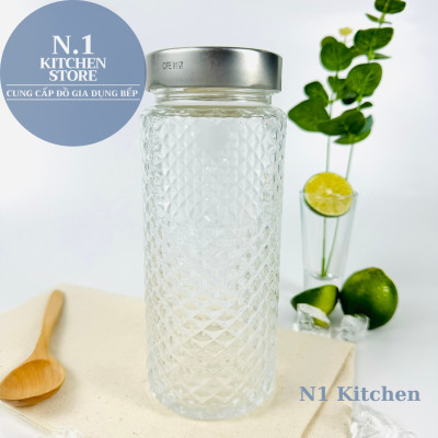 Hũ thủy tinh nắp vặn Delivery 700ml - Bormioli Rocco Ý - Hàng chính hãng