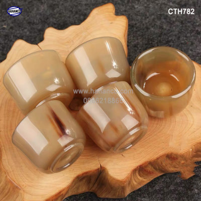 Chén sừng Trâu và bò Châu phi /uống Trà /R.ư.ợ.u (CTH782) thanh lọc giải độc và nhiệt cho cơ thể