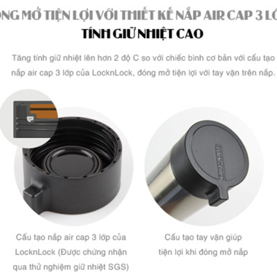Bình Giữ Nhiệt Lock&Lock Knob Tumbler LHC4121 (400ml)