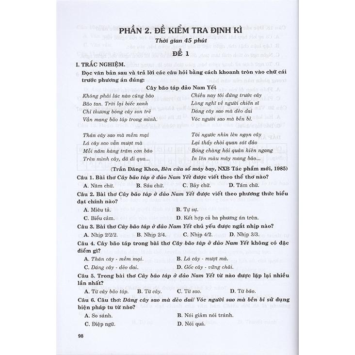 Sách - Ôn tập - Kiểm tra nâng cao và phát triển năng lực Ngữ văn 8 tập 1