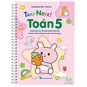 Sách - Take note! Toán 5 có lò xo (dùng cho cả 3 bộ SGK mớ) #huongbook