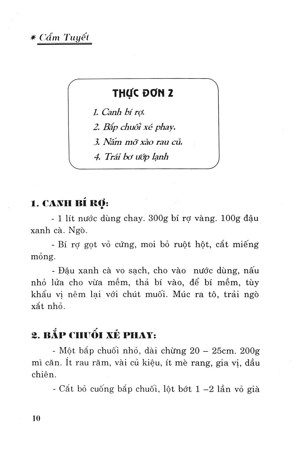 Cơm Chay Bốn Món