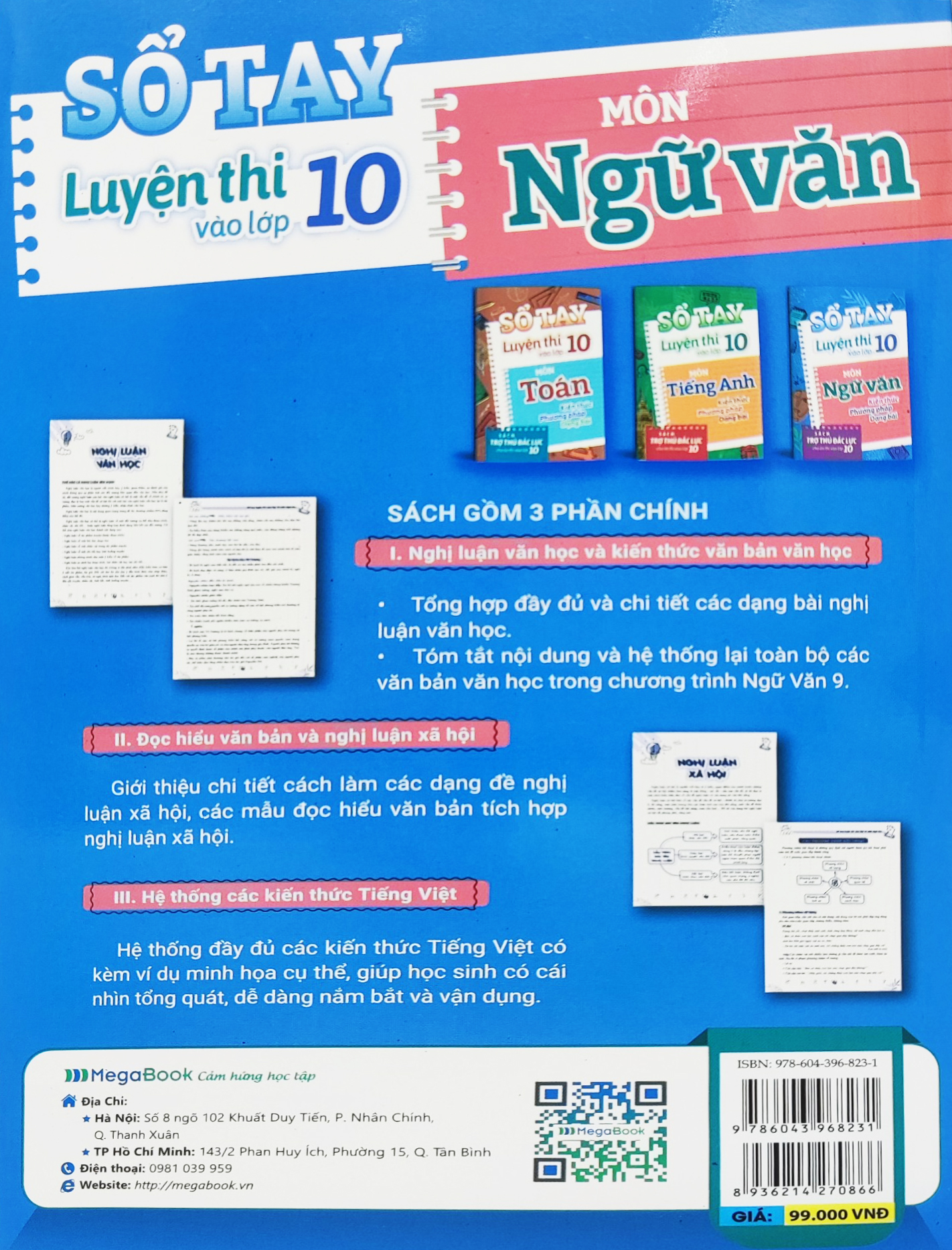 Sổ Tay Luyện Thi Vào Lớp 10 Môn Ngữ Văn