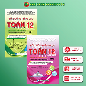 Combo Bồi Dưỡng Năng Lực Toán 12 (Tập 1+2)