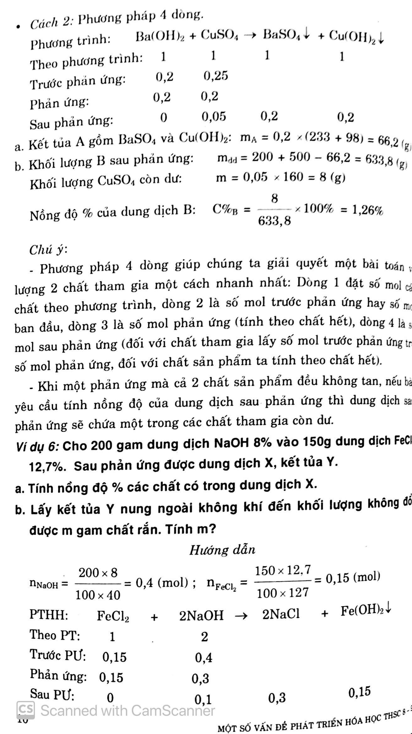 Một Số Vấn Đề Phát Triển Hóa Học Thcs 8-9