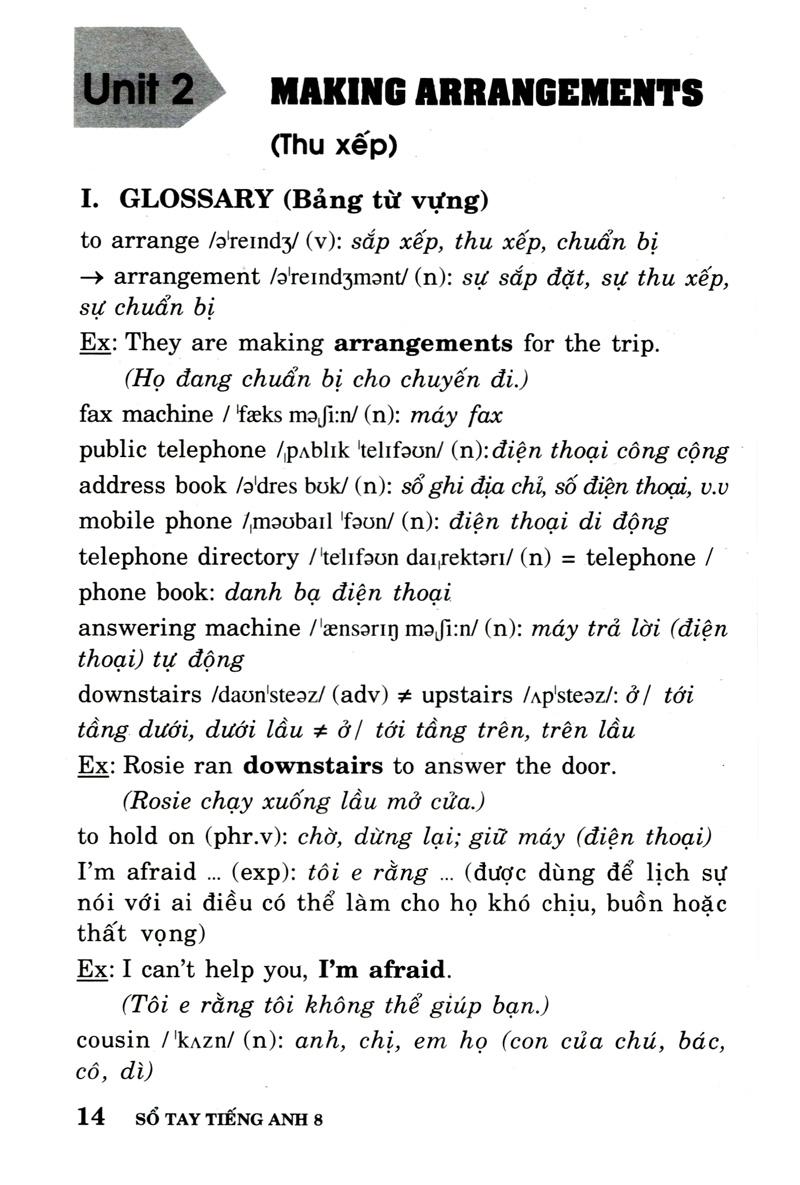 Sổ Tay Tiếng Anh 8 (Tái Bản 2017)