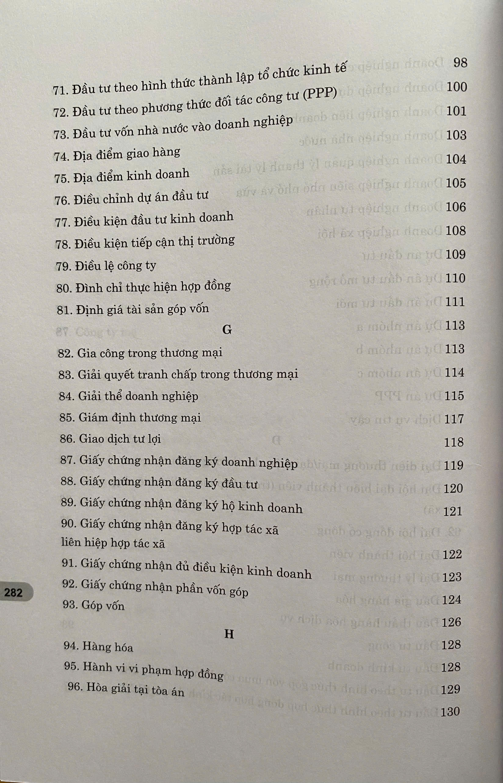 Thuật Ngữ Pháp Lý Trong Lĩnh Vực Thương Mại và Đầu Tư