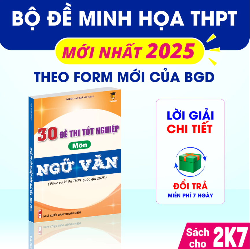 Combo - Sách bộ đề thi tốt nghiệp 2025 khối D00 môn Toán, Văn, Anh - VietJack (Mới nhất cho 2k7)