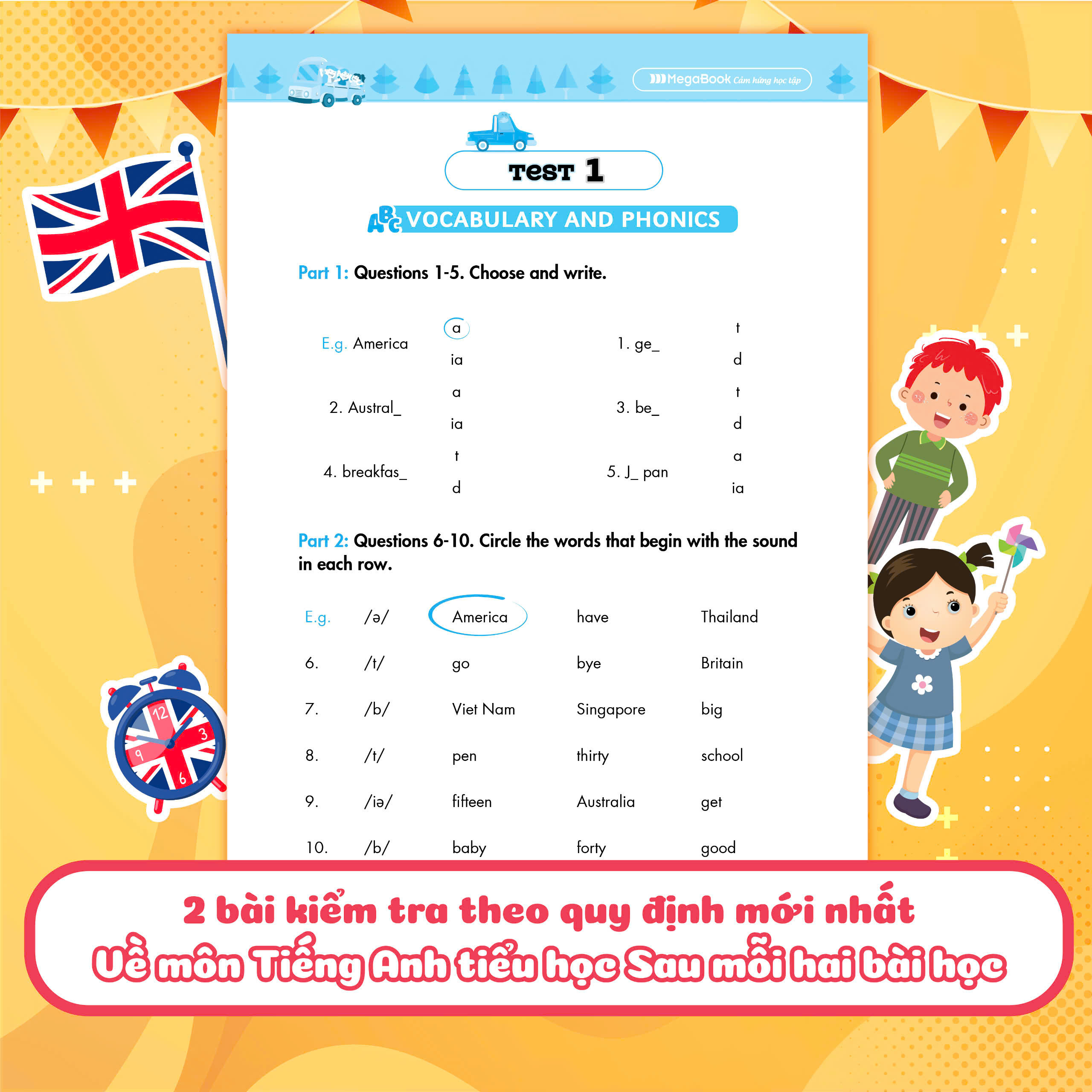 Big 4 Bộ đề tự kiểm tra 4 kỹ năng Nghe - Nói - Đọc - Viết (cơ bản và nâng cao) Tiếng Anh lớp 4 tập 1 (Global)
