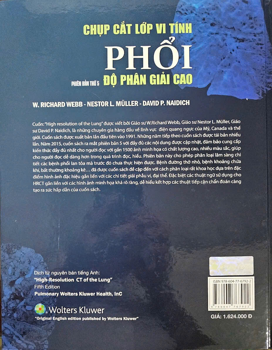 Sách - Chụp cắt lớp vi tính phổi độ phân giải cao (Phiên bản thứ 5)