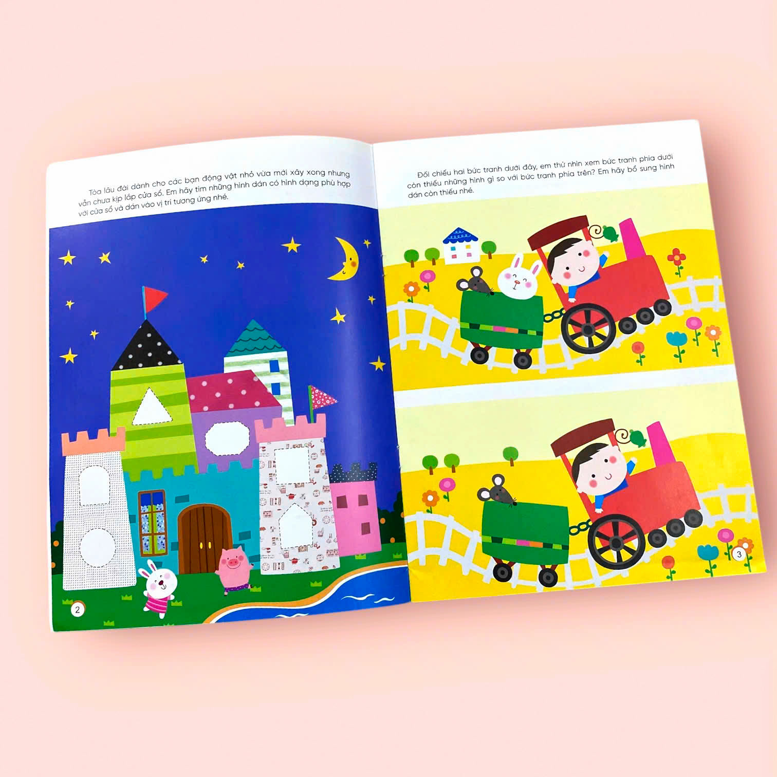 Sách cho bé - Sticker Thần Kỳ Phát Triển Chỉ Số EQ - Cảm Xúc - Dành cho trẻ 2-4 tuổi - Hình dán 3D càng dán càng vui