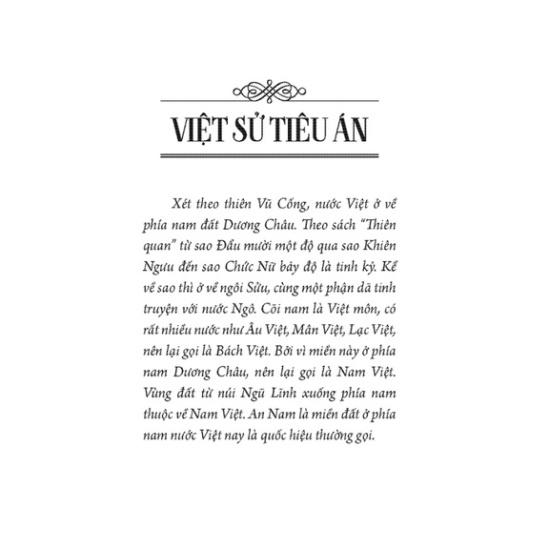 Sách - Việt sử tiêu án (Từ hồng bàng đến ngoại thuộc nhà Minh)