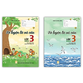 Sách - Combo Vở luyện từ và câu lớp 3 - tập 1 + 2 ( theo chương trình giáo dục phổ thông 2018 )