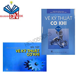 Combo Sách Vẽ Kĩ Thuật Cơ Khí Tập 2 + Bài Tập
