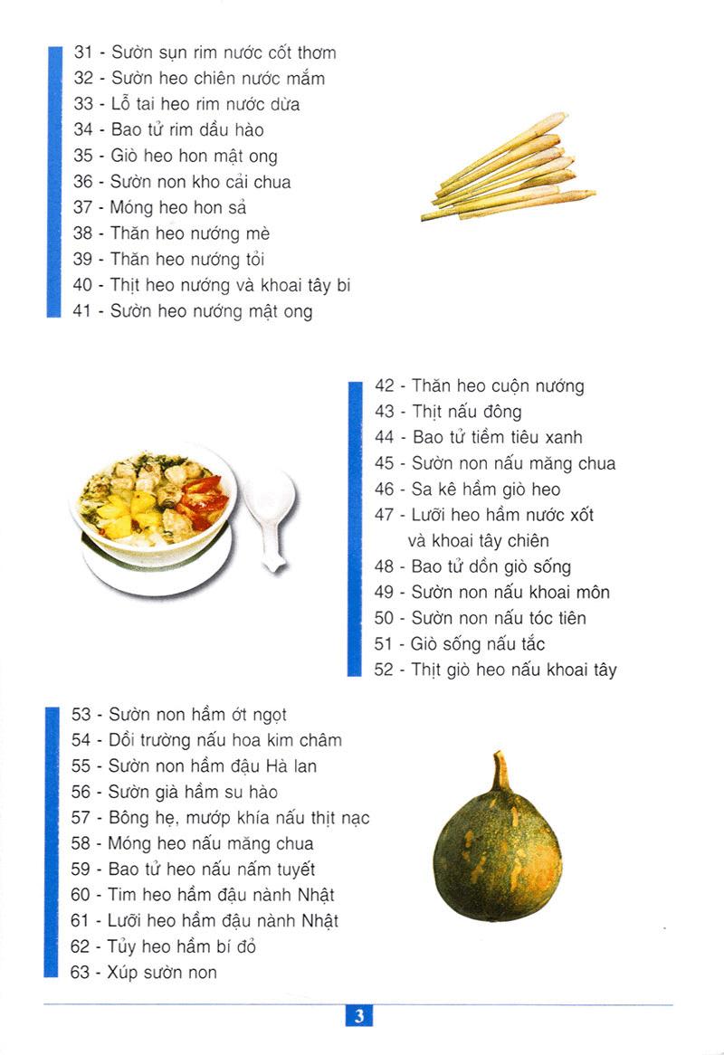 60 Món Ăn Được Ưa Thích - Món Thịt Heo