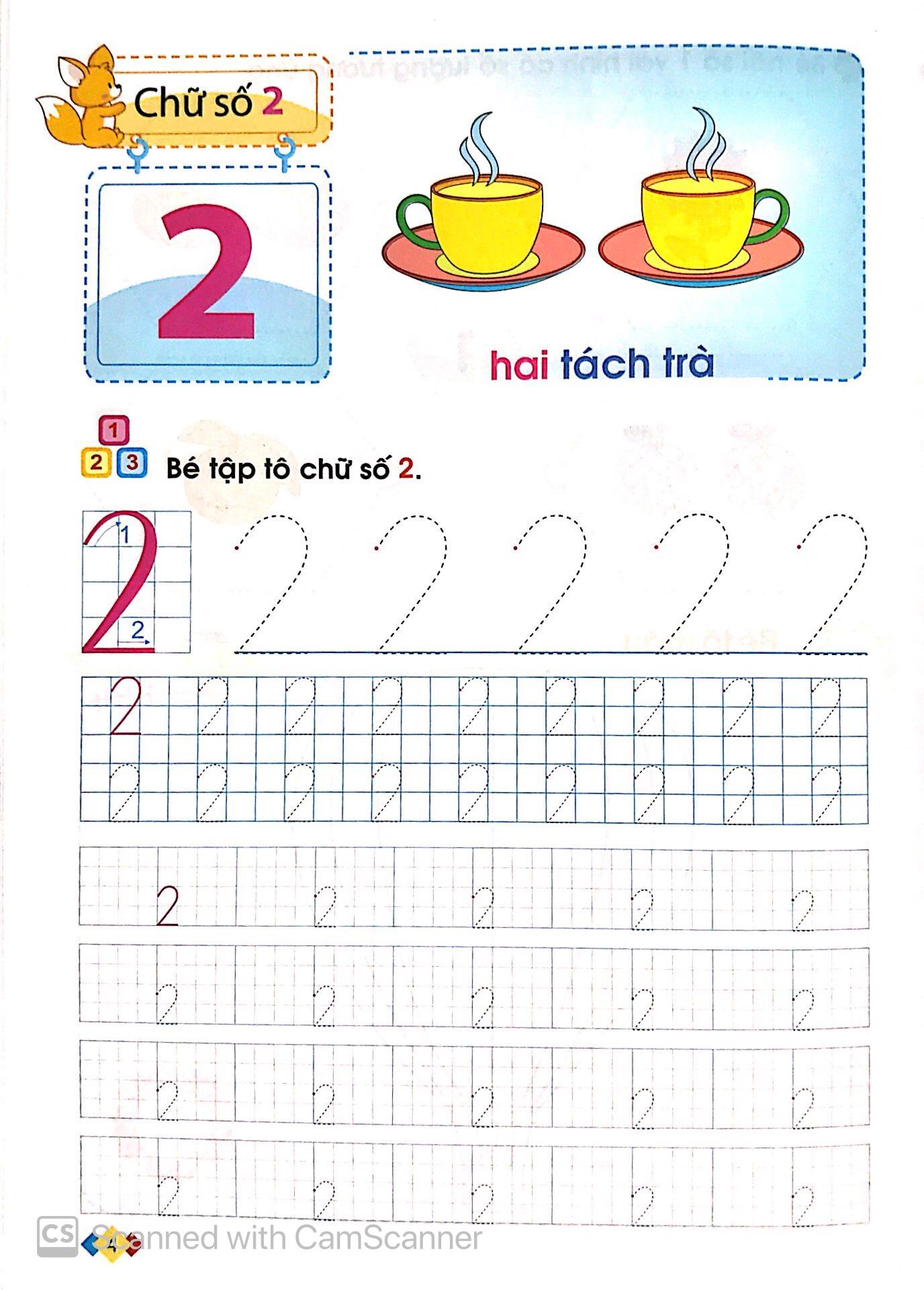 Tủ Sách Bé Vào Lớp Một - Bé Tập Tô Và Làm Quen Với Chữ Số (Tái Bản 2019)