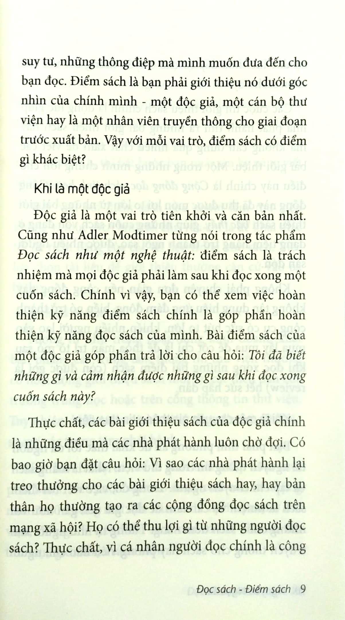Đọc Sách, Điểm Sách