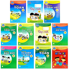 Bộ Vở bài tập Lớp 1- Chân Trời Sáng Tạo (11 quyển- Kèm bìa nilong bao sách)