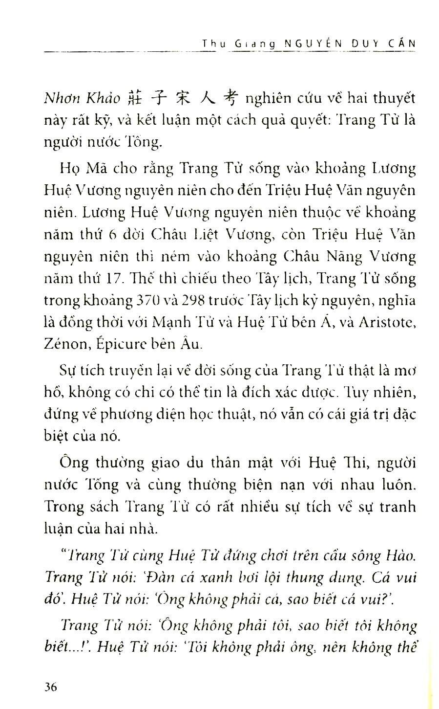 Trang Tử Tinh Hoa (Thu Giang Nguyễn Duy Cần )(Tái Bản)