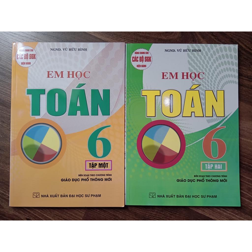 Sách - Combo Em Học Toán Lớp 6 (Tập 1+ Tập 2)