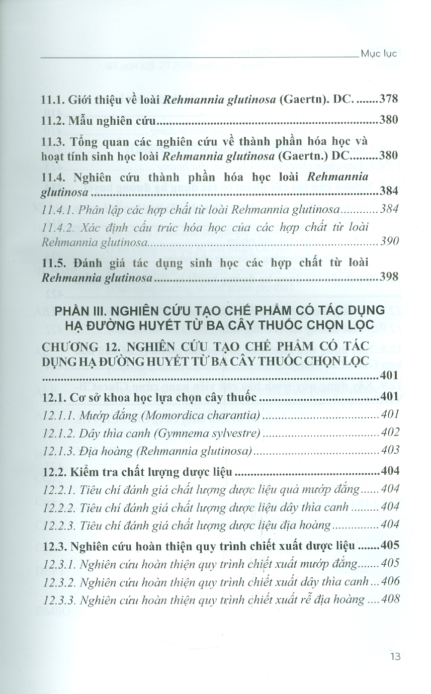 Thành Phần Hoá Học Và Tác Dụng Hạ Đường Huyêt Của Một Số Cây Thuốc Việt Nam Chọn Lọc (Bộ Sách Đại Học Và Sau Đại Học) (Bìa Cứng)