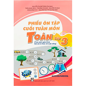Sách - phiếu ôn tập cuối tuần môn toán 3 ( kết nối )