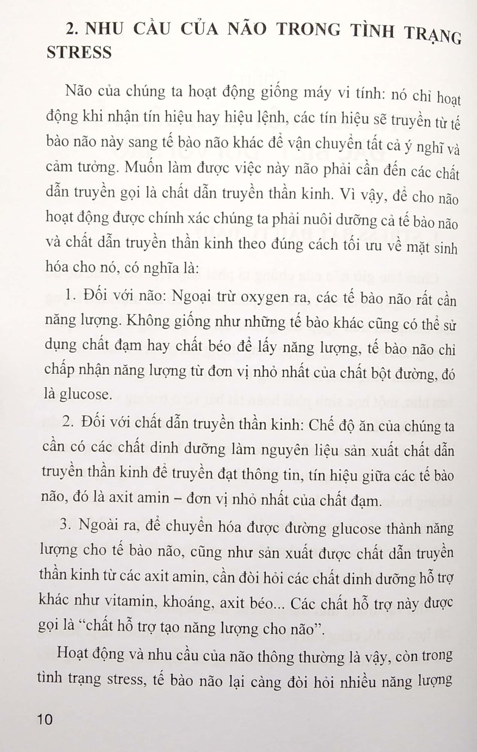 Chế Độ Ăn Bổ Trí Não Giảm Stress