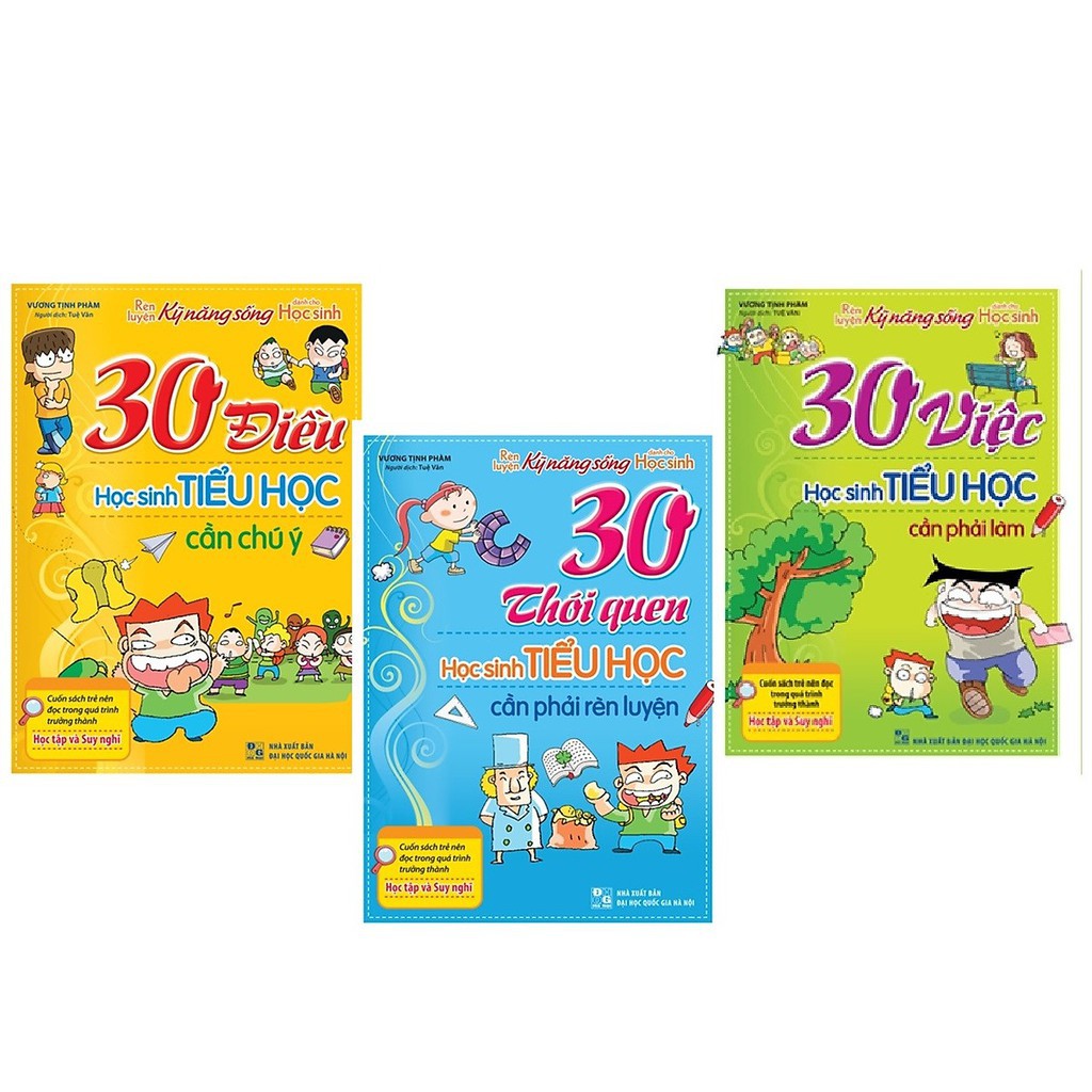 Sách- Giáo Dục Toàn Diện - Học Sinh Tiểu Học (Hộp 3 Cuốn) (ML)