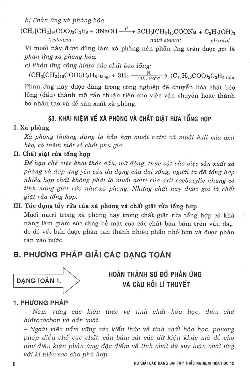 Hướng Dẫn Giải Các Dạng Bài Tập Trắc Nghiệm Hoá Học 12