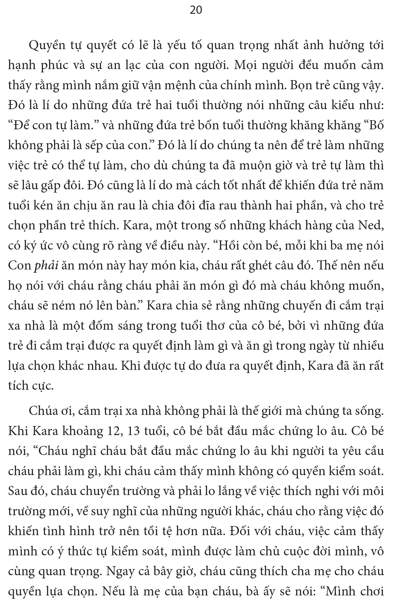 Nuôi dạy đứa trẻ tự chủ