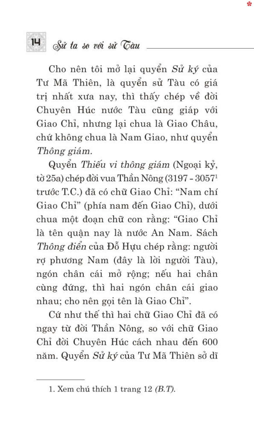 Sử Ta so với Sử Tàu - bản in 2025