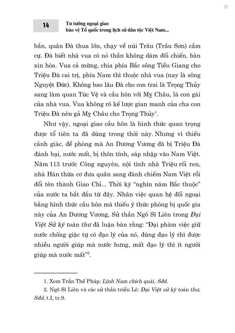 Tư tưởng ngoại giao bảo vệ Tổ quốc trong lịch sử dân tộc Việt Nam (Từ thuở lập nước đến năm 1930)